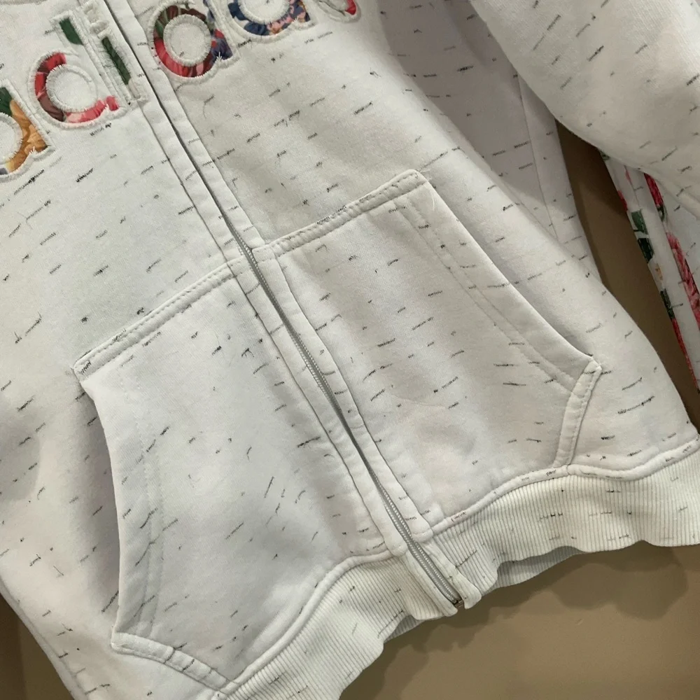 ☀️Adidas Kids White Kangaroo Hoodie & Pants Fleece Lined Tracksuit, 10-12 Y